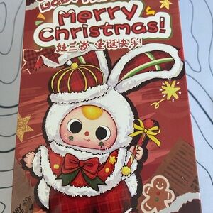 Red Bunny Costume Doll Holiday Plush - Merry Christmas